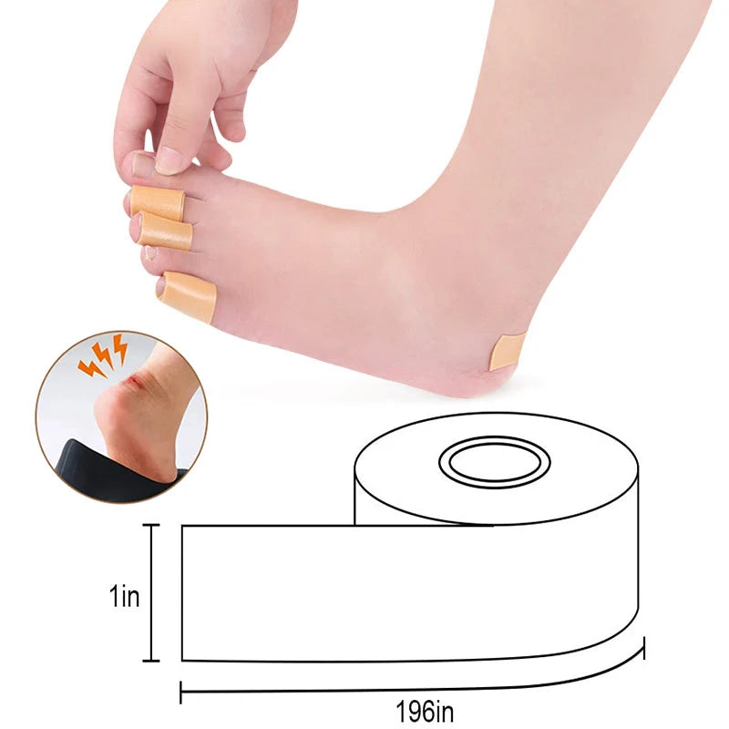Pexmen 1/2Pcs 2.5X450cm Moleskin Tape Adhesive Pad Blister