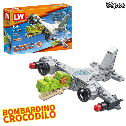 Italian Brainrot Animals Tung Tung Tung Sahur Building Blocks