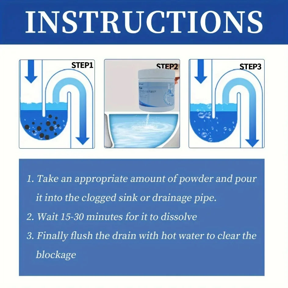 Powerful Pipe Dredging Agent Kitchen Dredge Deodorant Toilet