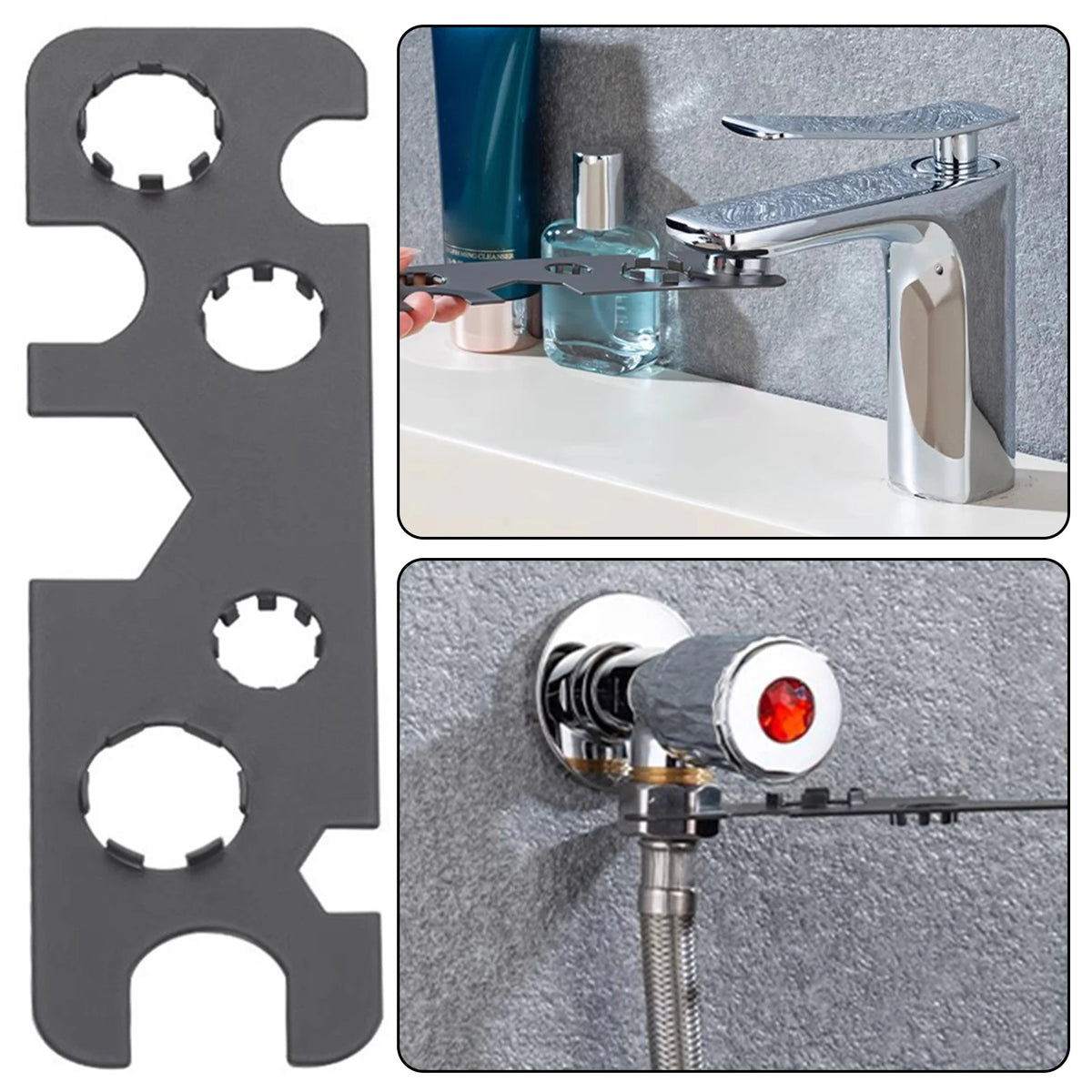 Sink Faucet Wrench Multifunctional Faucet Aerator Tool