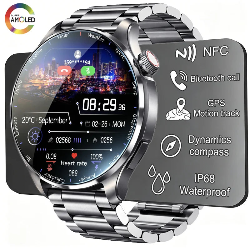 New GPS SmartWatch BluetoothCall IP68 Waterproof Men Women
