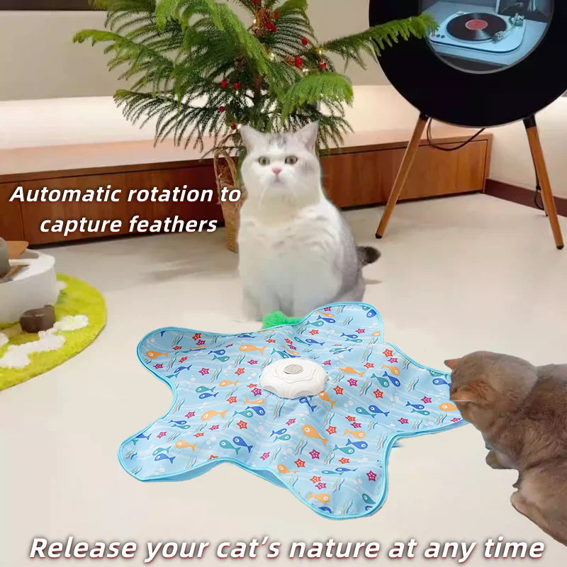 Electric cat turntable pet toy self-stimulating