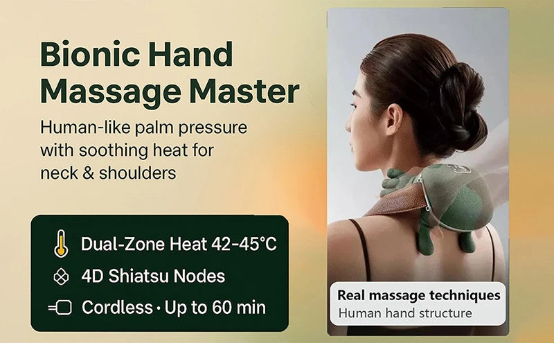 Bionic Neck Shoulder Massager N7 Kneading Massager Shawl