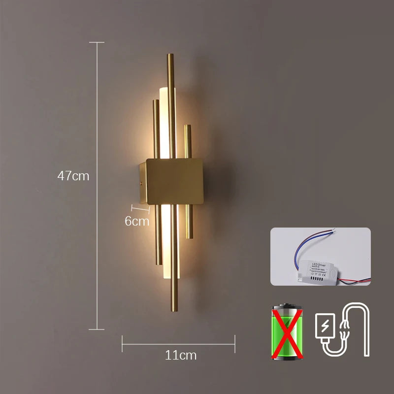 Nordic LED Wall Lamp Indoor Lighting Bedroom Bedside