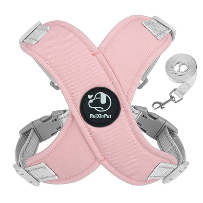 Dog Harness Leash Set Reflective Adjustable Pet Vest Harness