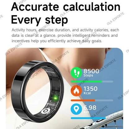 New Smart Ring Heart Rate Blood Pressure Sleep Monitoring