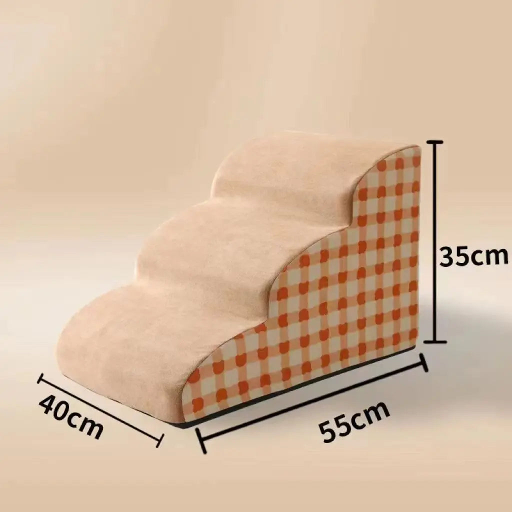 Pet 2/3 Steps High Density Foam Dog Secure Stairs Ramps