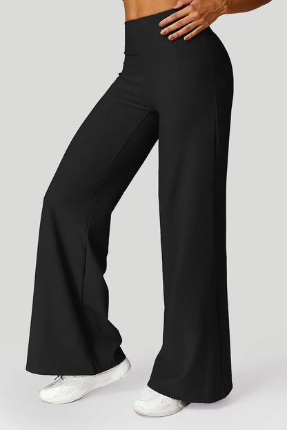 Women  Wide-leg Yoga Pants High Waist Stretchy Leggings