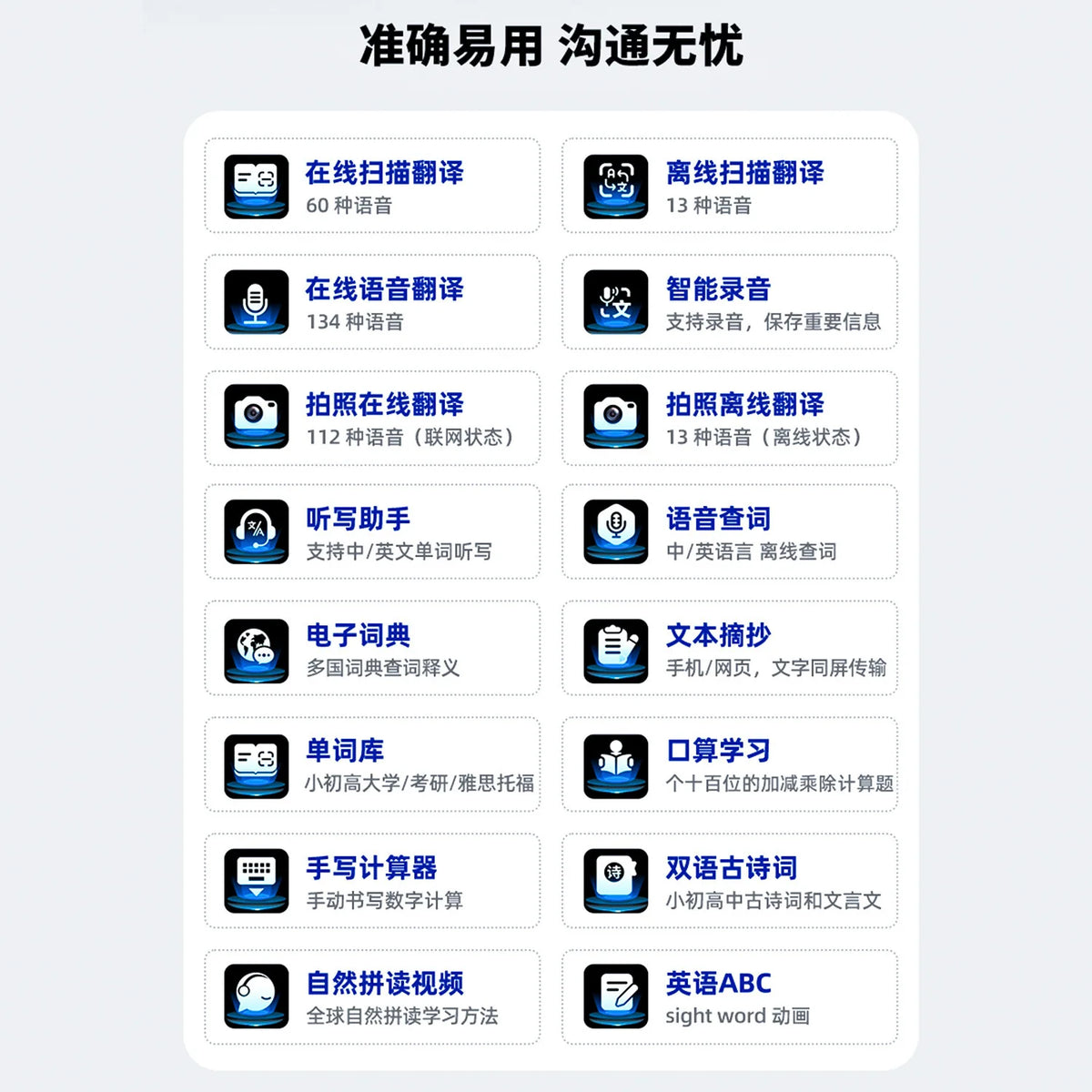 GPT AI Translation Pen 150+ Languages AI Scan Smart Translation