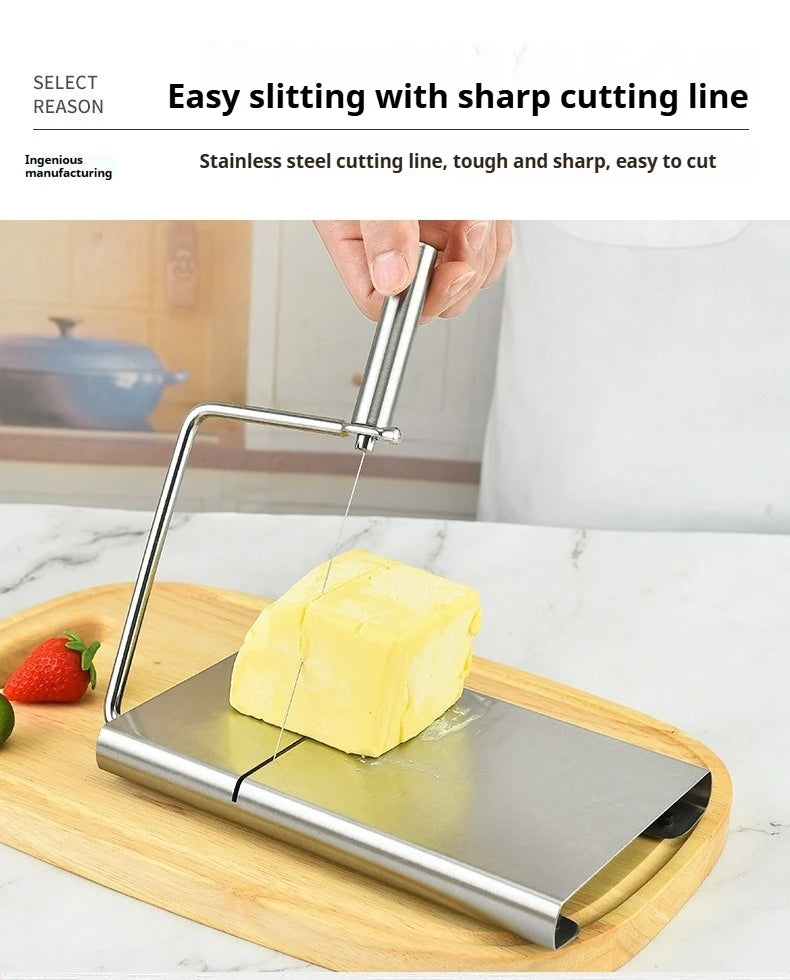 Cheese and Butter Slicers with Wire Cheese Adjustable