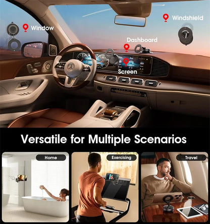 Car Mount Electric Vacuum Magnetic Holder Foldable Suction Stand