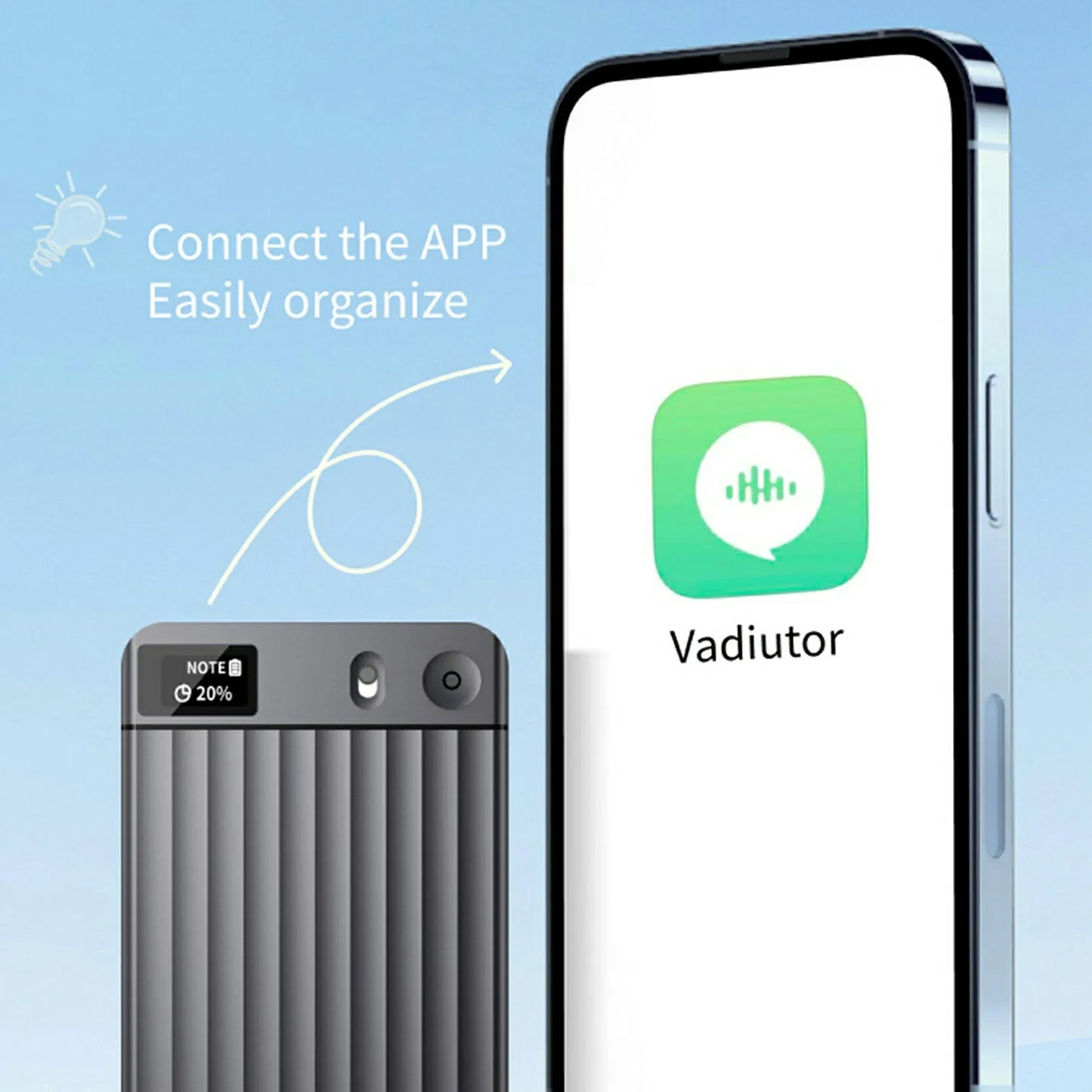 AI7 AI Voice Recorder AI Notetaking Device for Meetings Lectures