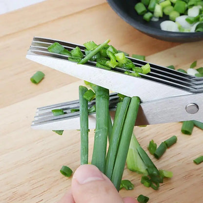 Multi Layer Scissor Kitchen Shears 5 Blade Stainless Steel