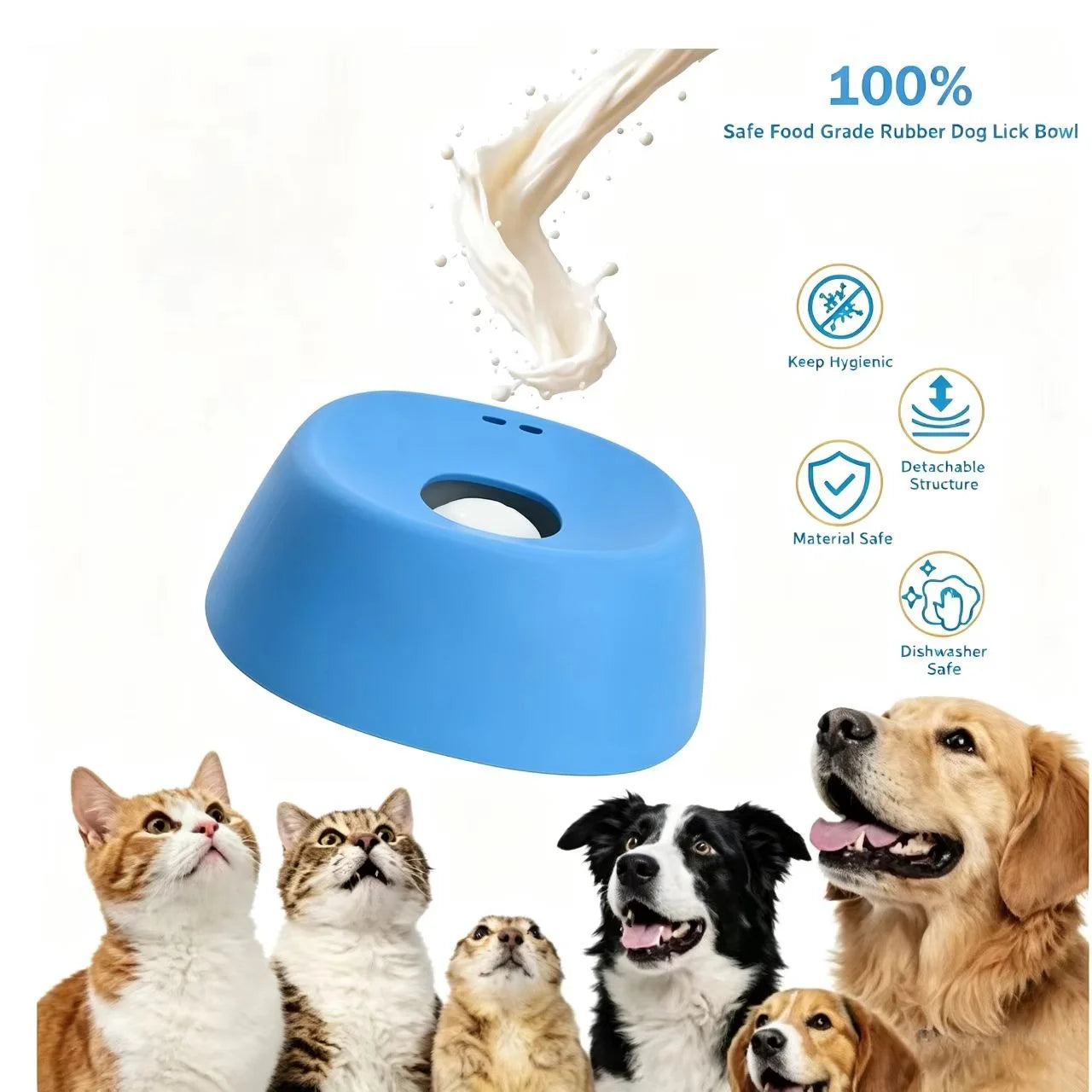 Slow Feeder Dog Bowls for Liquid Treat Bone Broth