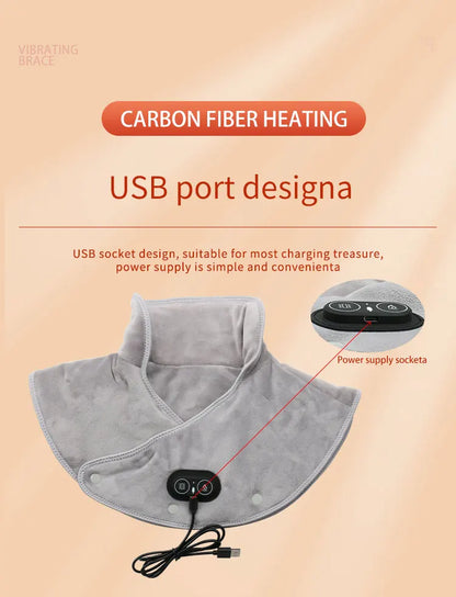 Electric Heating Shoulder Neck Pad Massager Brace