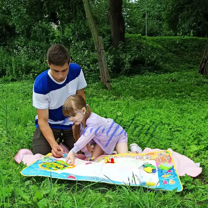 Magic Water Drawing Mat with Reusable Magic Pens