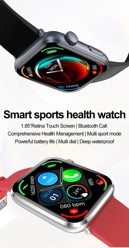 New Women Men AI Smart Diagnosis Watch HRV+PPG Blood Pressure
