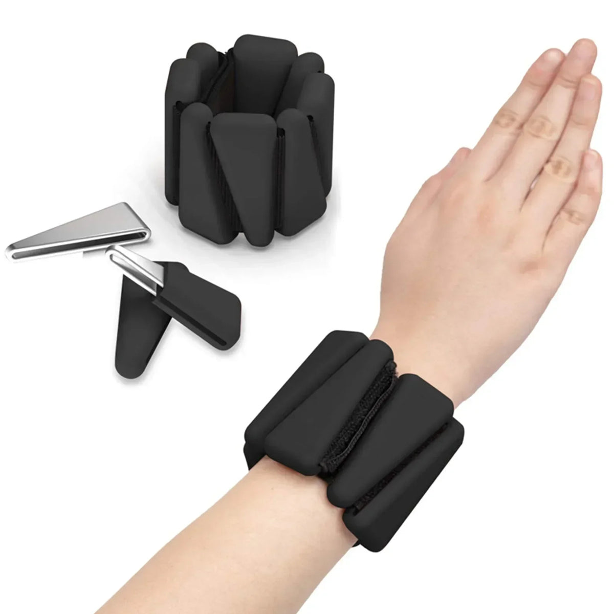 1/2lbs Wrist Weights Yoga Fitness Exercise Triangle Silicone Adjustable