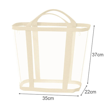 Nylon Mesh Laundry Basket Portable Dirty Clothes Organizer