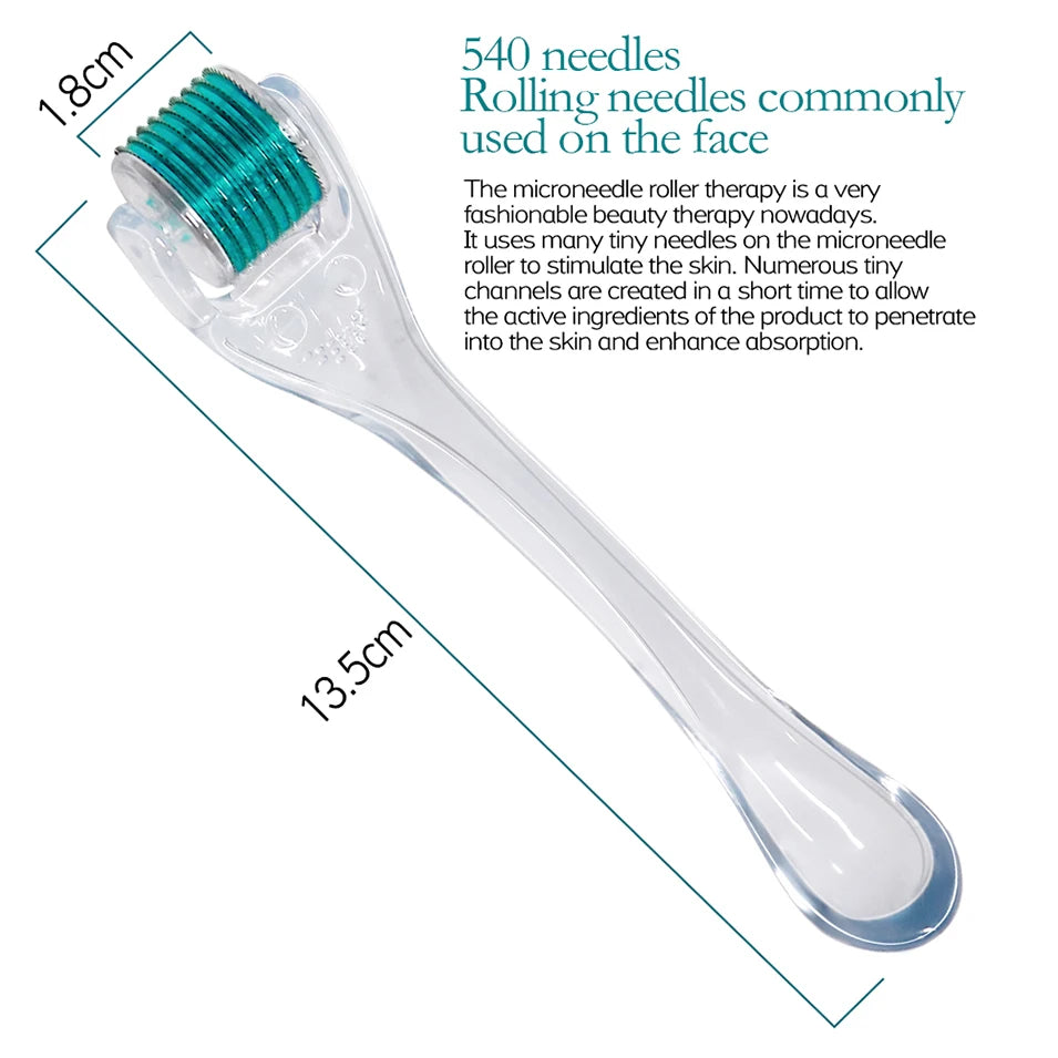 540 Needles Roller Skin Care Microneedling Face Roller