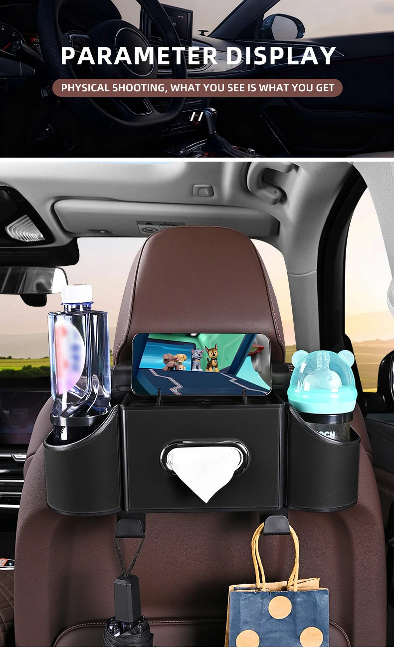 Car Seat Back Storage Box Multi-Functional Vehicle Mounted