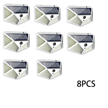 Solar Lights Outdoor 100 LED Wall Lamp Motion Sensor Lights