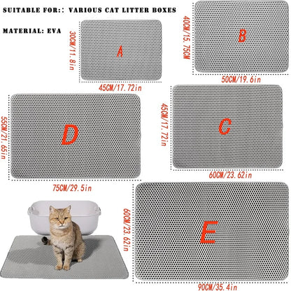 Cat Litter Mat Size Waterproof Pet Toilet Litter Trapping