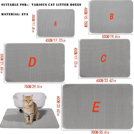 Cat Litter Mat Size Waterproof Pet Toilet Litter Trapping