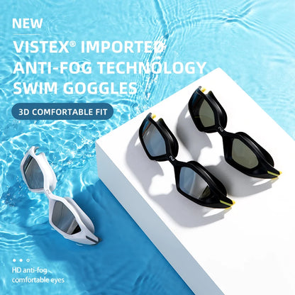 Professional Female Swimming Goggles Electroplate Swim Glasses
