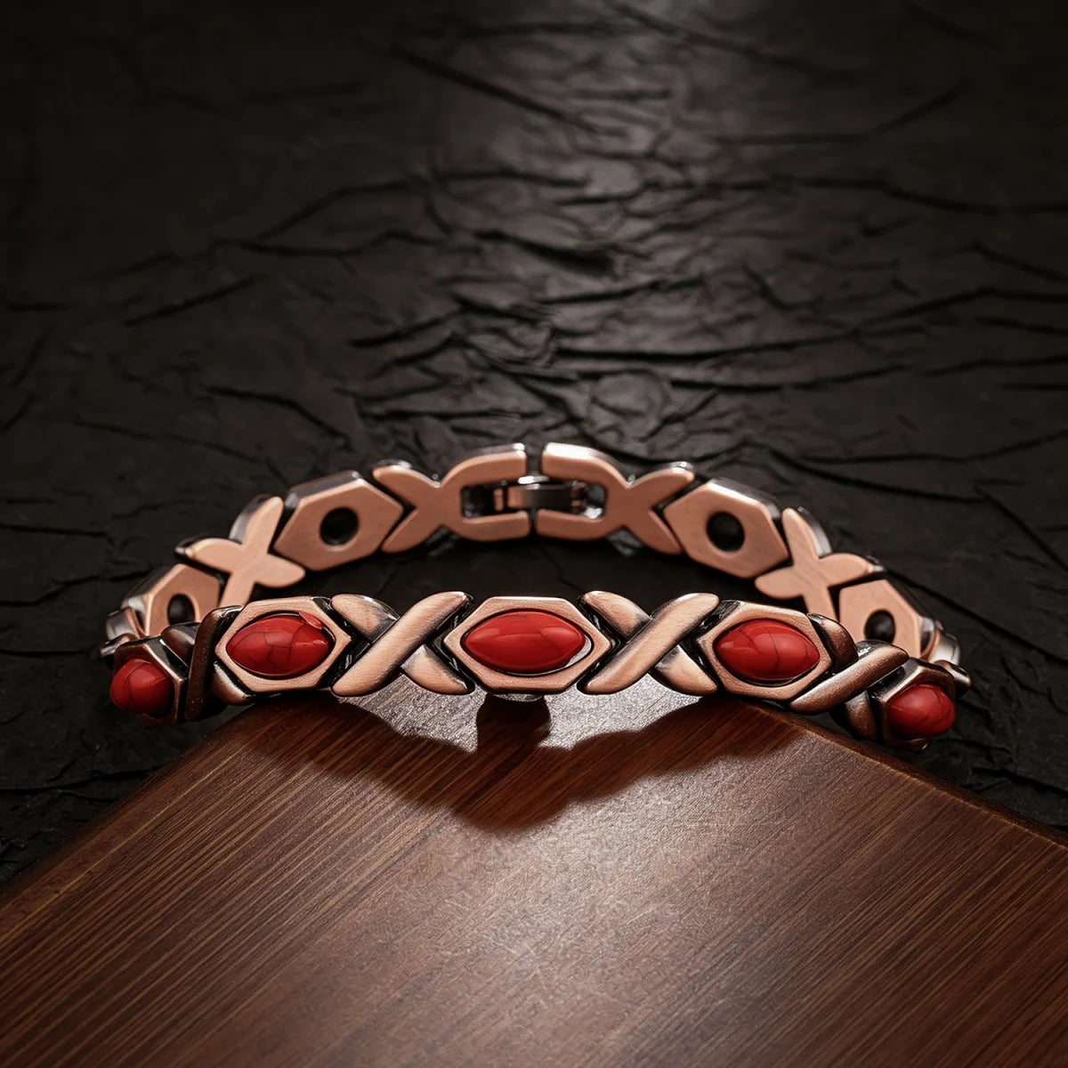 Lucky  Magnetic Therapy Bracelet for Women; Adjustable Copper
