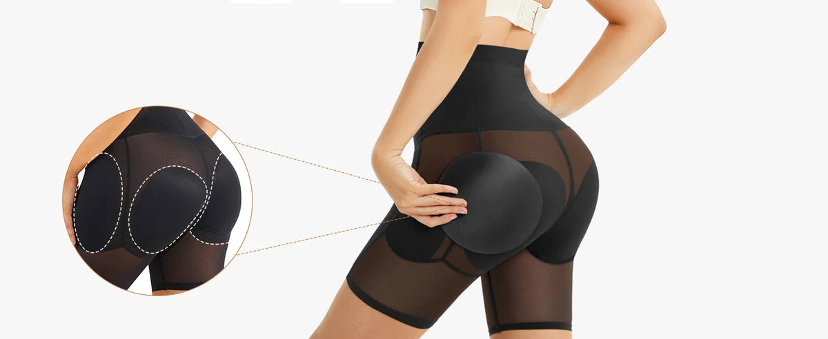 4 Fake Pads Side Hip Enhancer Invisible Breathable Tummy