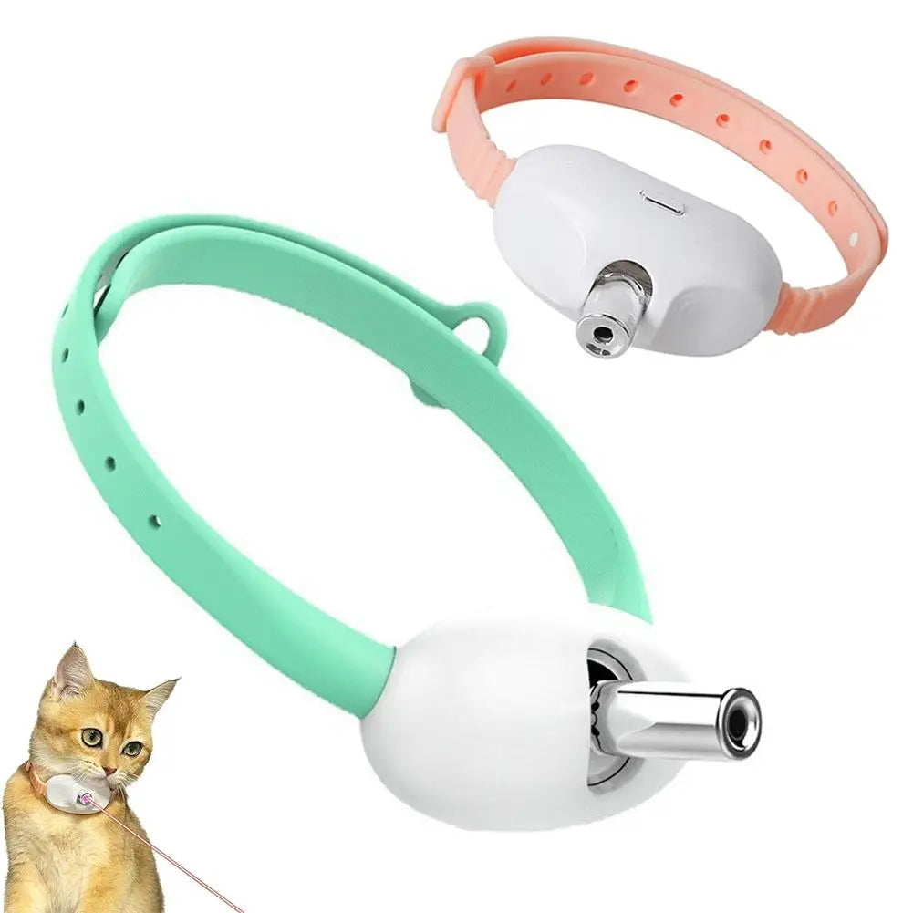 New Smart LED Laser Pet Collar Hands Free Automatic Laser