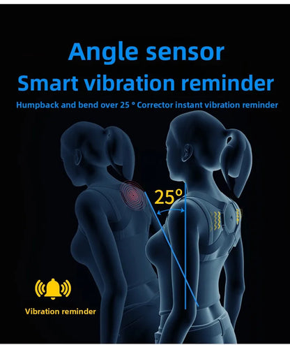 Adjustable Posture Corrector Smart Back Brace Vibration