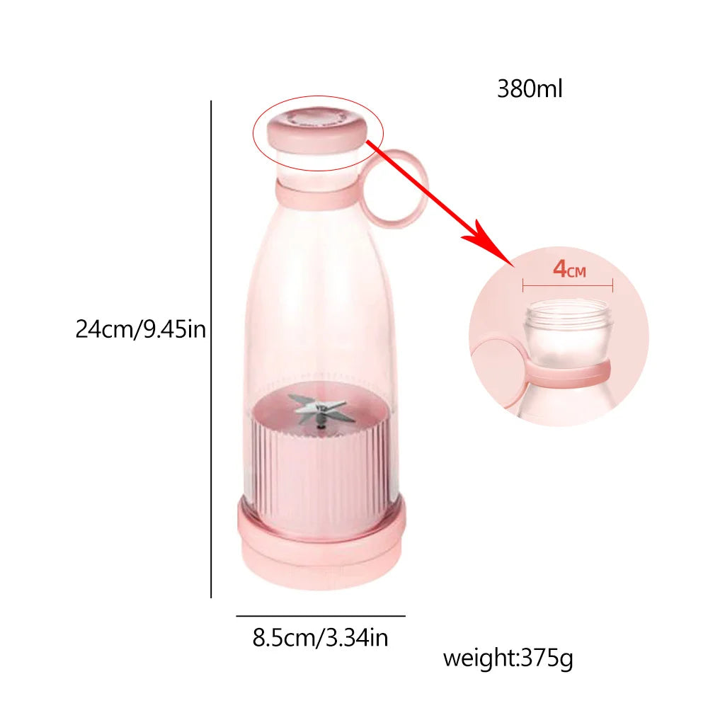 Rechargeable Mixers Fresh Fruit Juicers  Juice Bottle