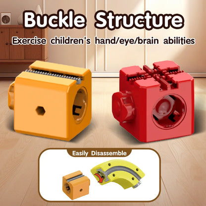 DIY Assembly Magic Track Train Building Block Multiple Shapes