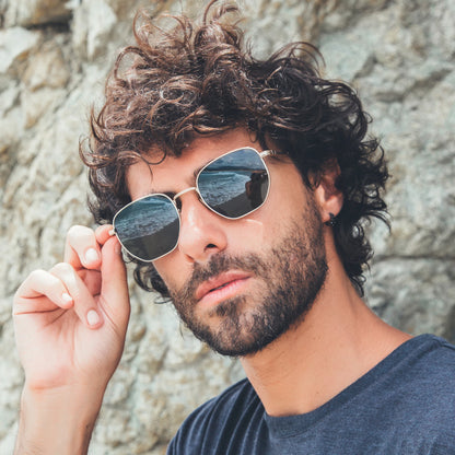 ZENOTTIC Fashion Hexagonal Geometry Polarized Sunglasses