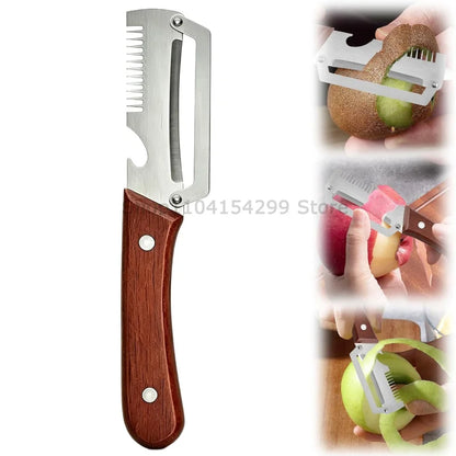 3-in-1 Multifunction Peeler Kitchen Stainless Steel Peeler