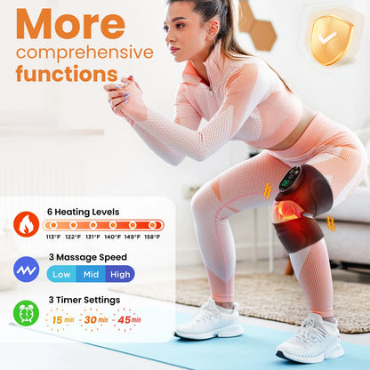 3-in-1 Heated Vibration Knee Massager