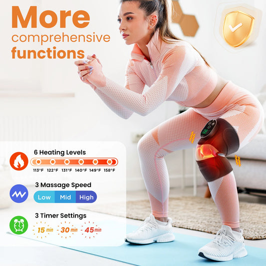 3-in-1 Heated Vibration Knee Massager
