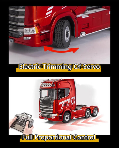 HUINA 1501 770S Alloy Tractor 19CH RC Truck 1/18 2.4G remote