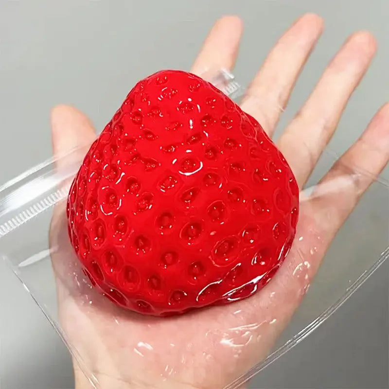 Cute Strawberry Squishy Fidget Toy Slow Rebound Stress Relief