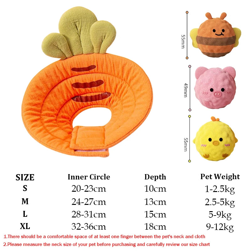 Soft Elizabeth Recovery Collar for Cats Dogs - Anti-Lick Bite Protection Cone