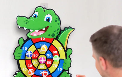 Child Montessori Toys Cartoon Animal Dart Board Sticky Ball