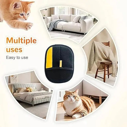 Pet Hair Remover Gloves Electrostatic 2-in-1 Lint Roller Brush
