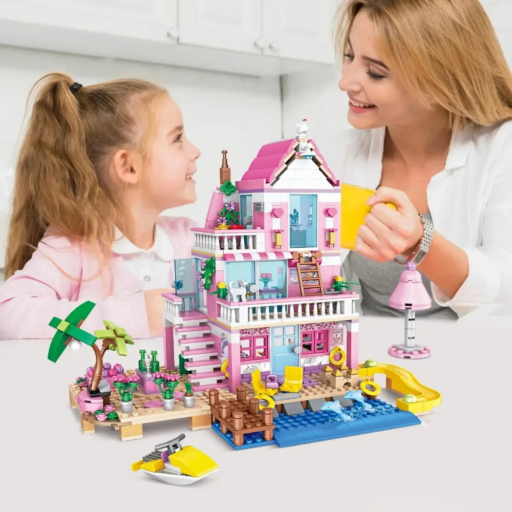 Friends City Tree House Summer Holiday Villa Castle For Kid