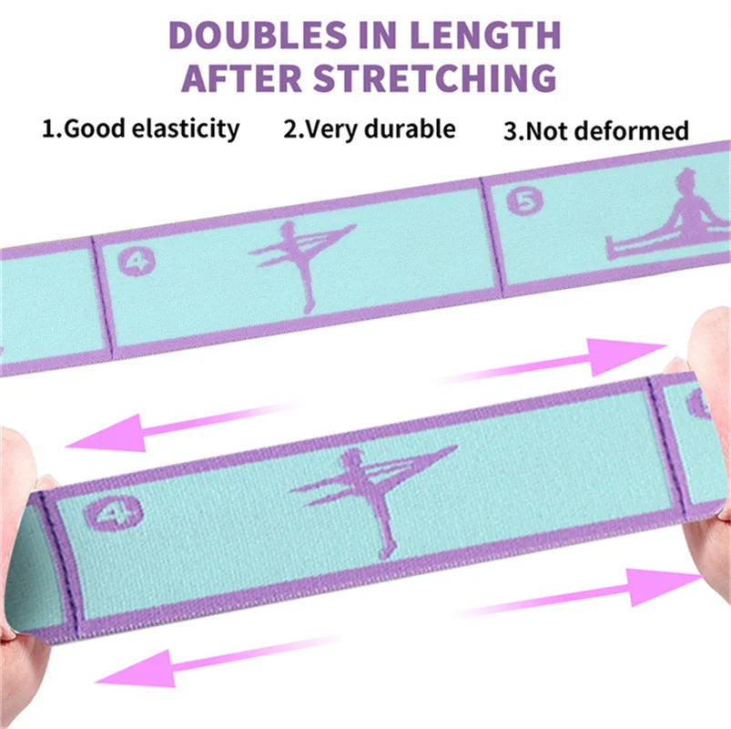 Elastic Yoga Resistance Band Pilates Dance Stretching Belt