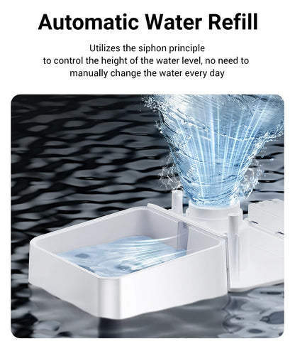 Automatic Pet Feeder Water Fountain 2 in 1 Drinking Feeding