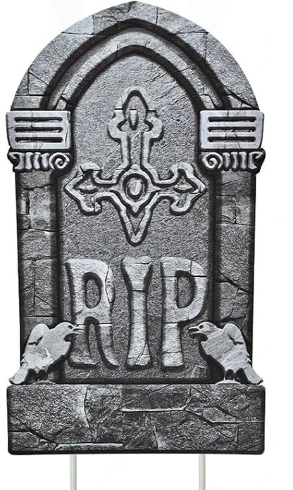 Halloween Tombstone Yard Sign Decorations with Stakes Skeleton