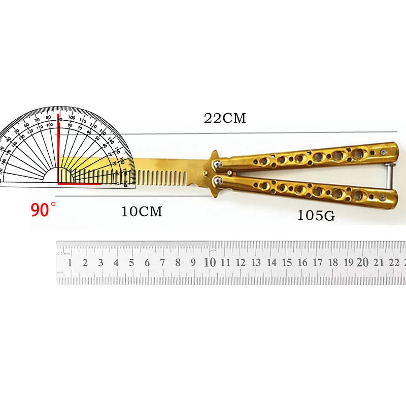 Folding Unsharpened Butterfly Training Outdoor Butterfly Knife