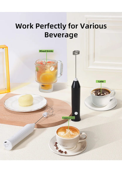 UPGRADED Electric Coffee Frother/MILK Whisk+Egg Beater
